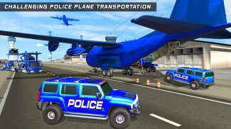 US Police Transport Plane Hummer Car Driving screenshot 0