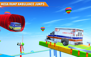 Mega Ramp Car Stunts - Ambulance Car Stunts Game screenshot 3
