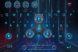 Animated Fidget Spinner Keyboard Theme screenshot 0