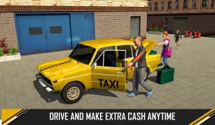 Taxi Driving Game 2018: Taxi Yellow Cab Driving 3D screenshot 9