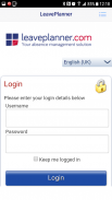 LeavePlanner screenshot 2