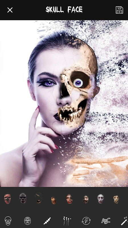 Skull Face Camera 5 5 ए ड र यड एप क ड उनल ड कर Aptoide