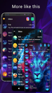 Neon galaxy messenger theme screenshot 3