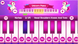 Pink Unicorn Piano - Free Piano Music For All Ages screenshot 2