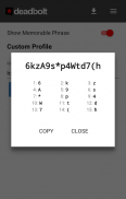 Deadbolt Password Generator screenshot 3