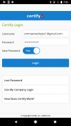 Certify Mobile screenshot 0