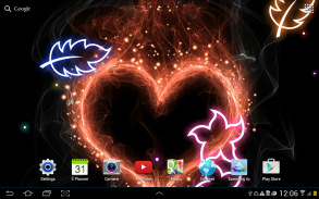 Glowing Flowers Live Wallpaper screenshot 0