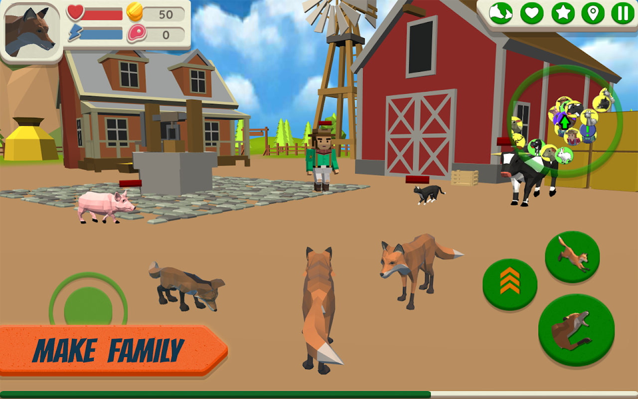 Fox Family - Animal Simulator 3d Game - Загрузить APK для Android | Aptoide