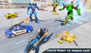 US Police Transform Robot Car Cop Dog: Robot game screenshot 4