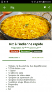 Recette Riz screenshot 2