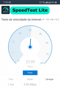 Speedtest: Internet speed test Lite screenshot 1