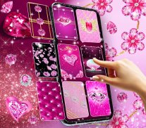 Pink diamonds live wallpaper screenshot 7