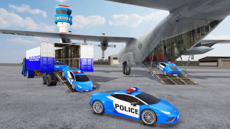 Police Airplane Pilot - Transporter Plane Game 3D screenshot 1