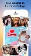 Love Photo - quadro de amor, colagem, cartão screenshot 2