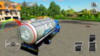 Milk Van Cow Milk Delivery Sim screenshot 0
