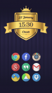 Golden Clocks - Zooper Widget screenshot 0