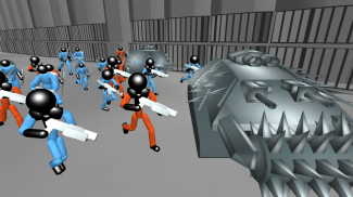 Stickman Prison Battle Zombies screenshot 11