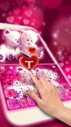 Tema Keyboard Lovely Teddy screenshot 2