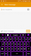 Neon Purple Keyboard 💜 screenshot 1