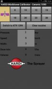 Hardi Mistblower Calibrator screenshot 1