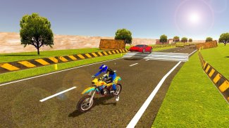 Sports Car vs Motor Bike Racing: Extreme Tracks 3D screenshot 3