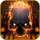 Hell blood fire skull  keyboard Icon