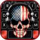 America Dj Skull Klavye Teması