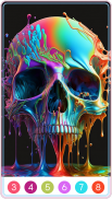 Skull Coloring Book Color Game screenshot 1