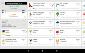Học từ vựng tiếng Bồ Đào Nha với Smart-Teacher screenshot 7
