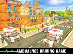 911 Ambulans Acil Kurtarma: Şehir Ambulans Sim screenshot 4