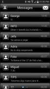 THEME FOR GO SMS BLACK GLASS screenshot 1