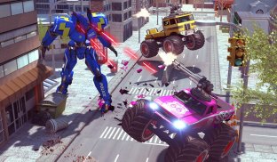 Jogos De Robô De Caminhão Monstro Da Polícia screenshot 12