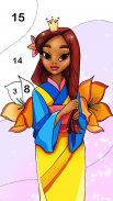 Princess Coloring by Numbers screenshot 3