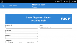 SKF Machine train alignment screenshot 4