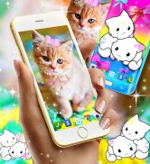 Cute kitty live wallpaper screenshot 12