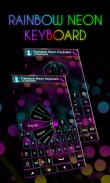 GO Keyboard Rainbow Neon Theme screenshot 0