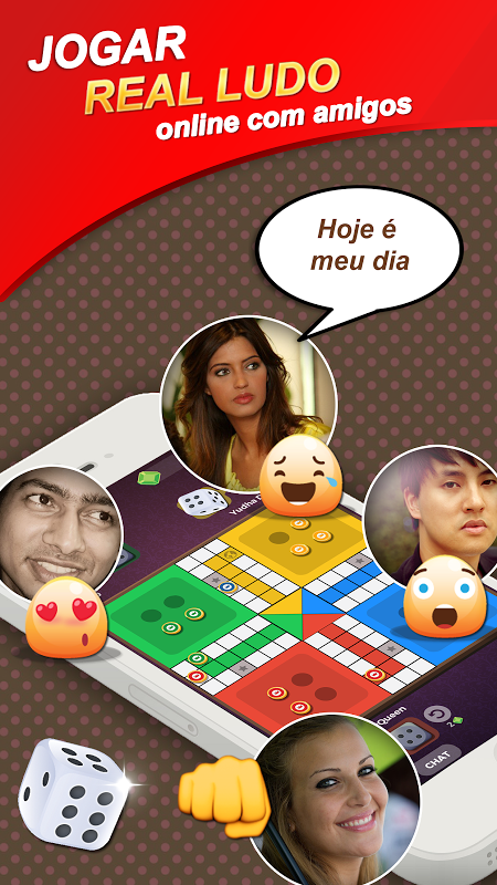 Amigos jogando ludo