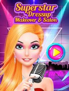 Superstar Dress Up, Makeover & Salon - Free Games screenshot 0