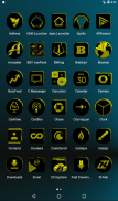 Black and Yellow Icon Pack ✨Free✨ screenshot 14