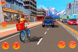 BMX Bicycle Pizza Delivery Boy screenshot 7