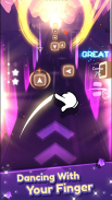Dancing Blade: juego de ritmo y música electrónica screenshot 2