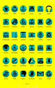 Cyan and Black Icon Pack Free screenshot 11