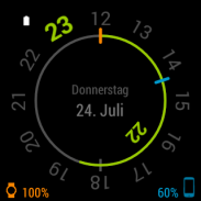 Chrono Watch Face for Wear screenshot 6