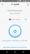 FlyVPN - VPN每天试用3次，付费享受更好VPN服务 screenshot 2