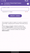 Container Check Digit Creator screenshot 2