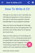 HOW TO WRITE A CV screenshot 0