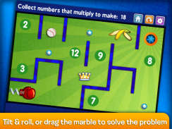 Marble Math Multiplication screenshot 2