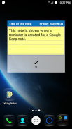 Spoken alarms for Google Keep screenshot 2