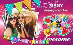 Birthday Photo Video Maker screenshot 1