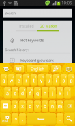 Желтый Клавиатура App screenshot 1